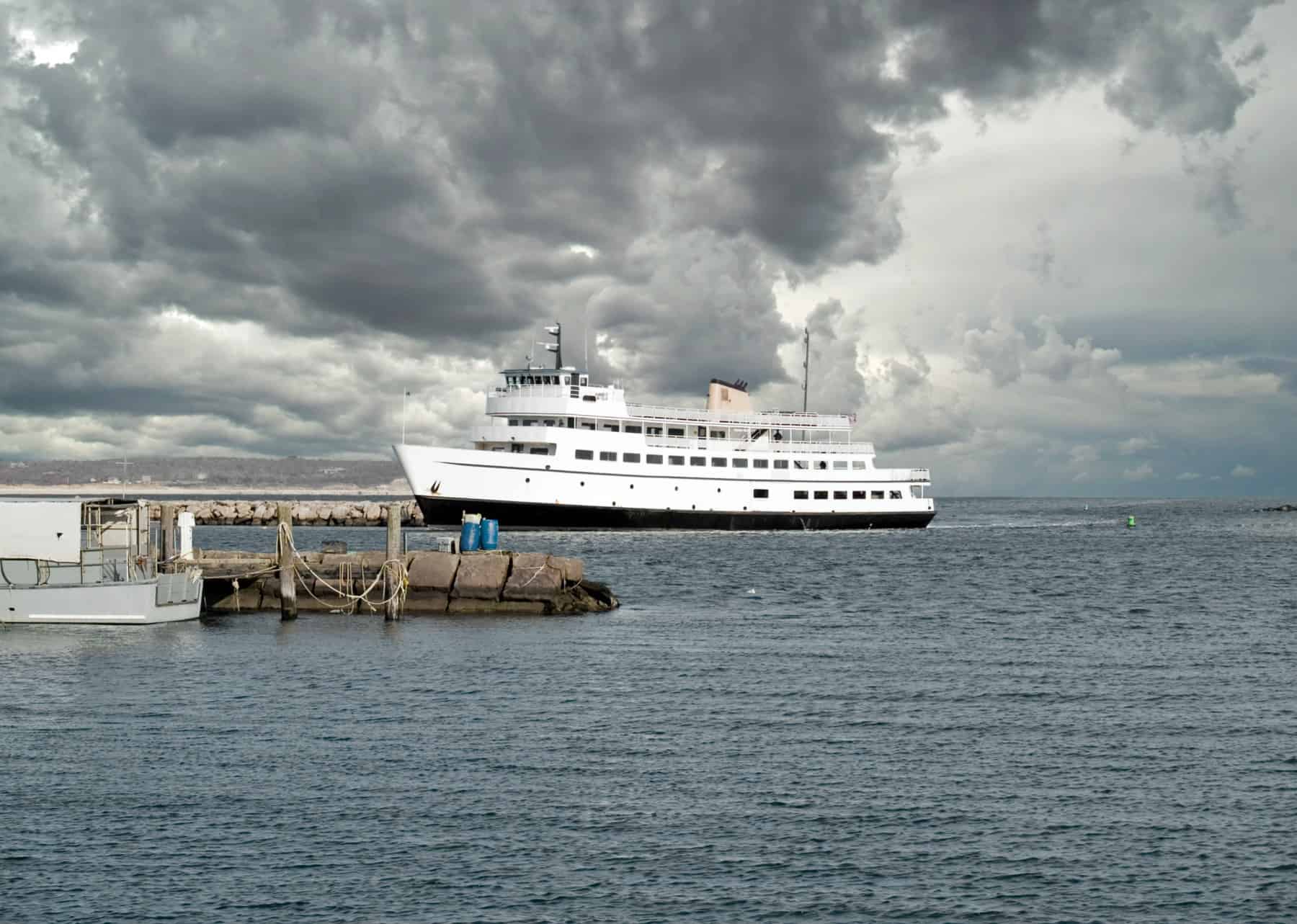 Ferry Boat in Narragansett Bay Rhode Island